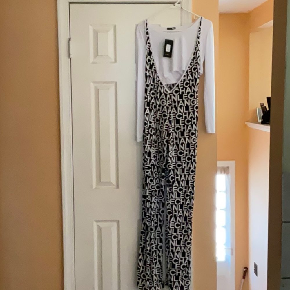 Chic Black and White Dress